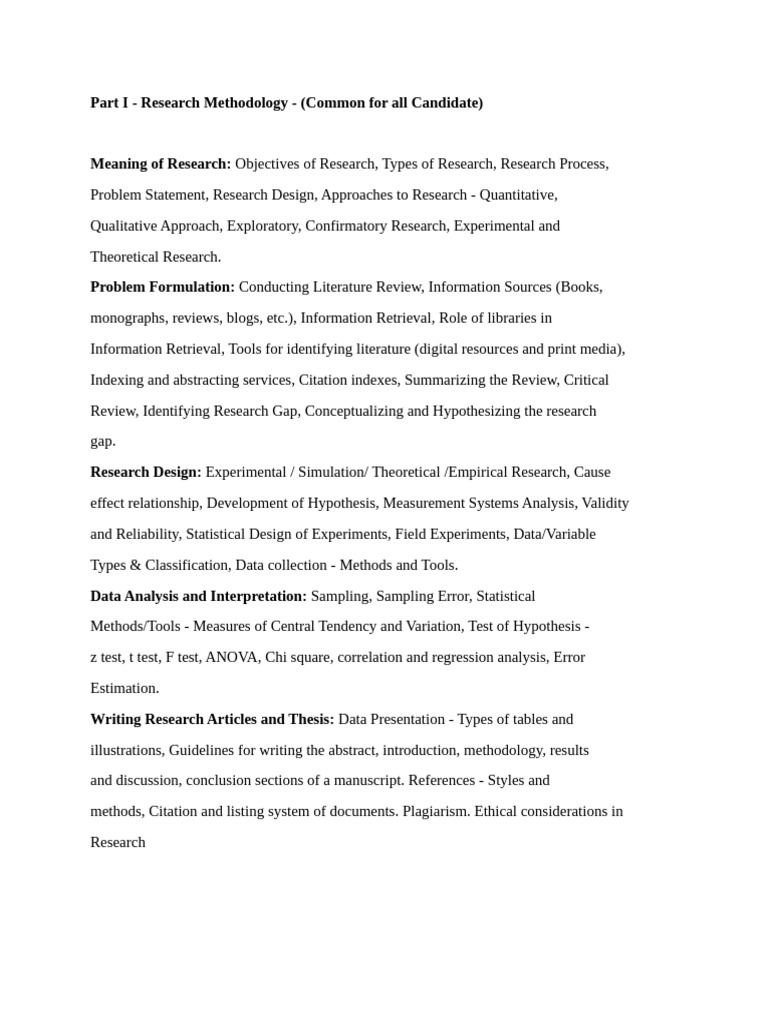 Research Methodology Overview Guide | PDF | Experiment | Sampling ...