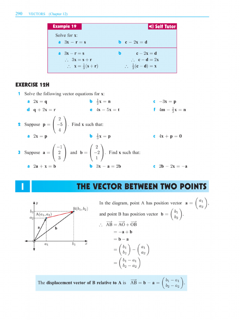 Vectors Between Two Points | PDF
