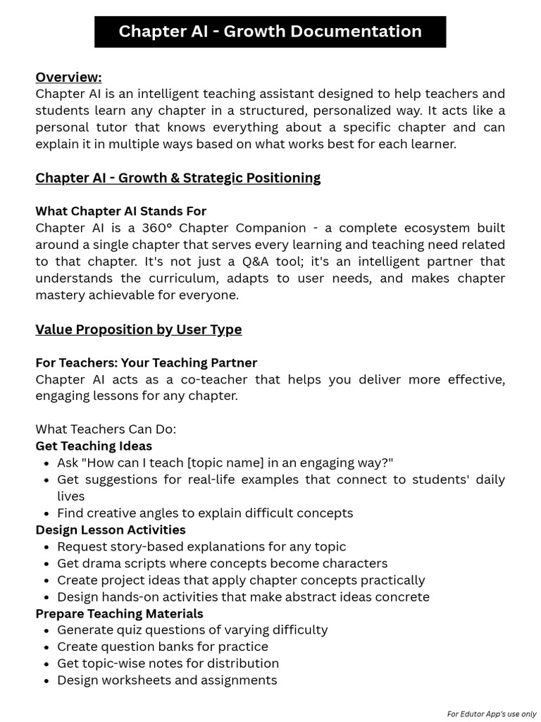 Chapter AI - General Documentation | PDF | Artificial Intelligence ...