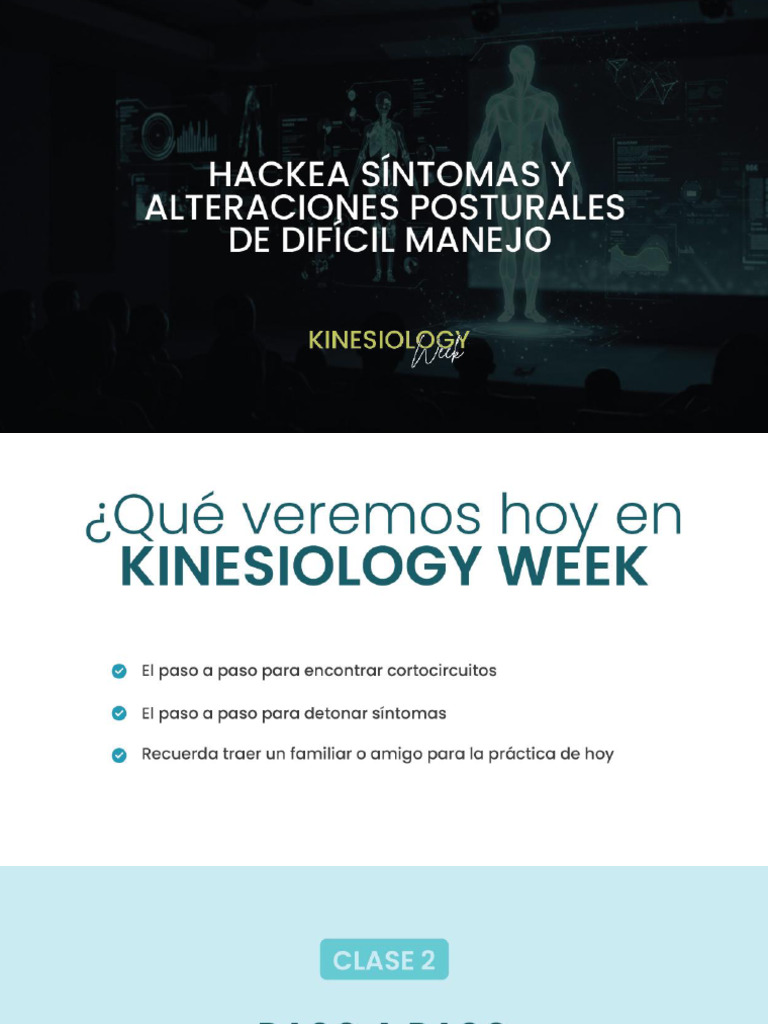Clase #2 Kinesiology Week | PDF