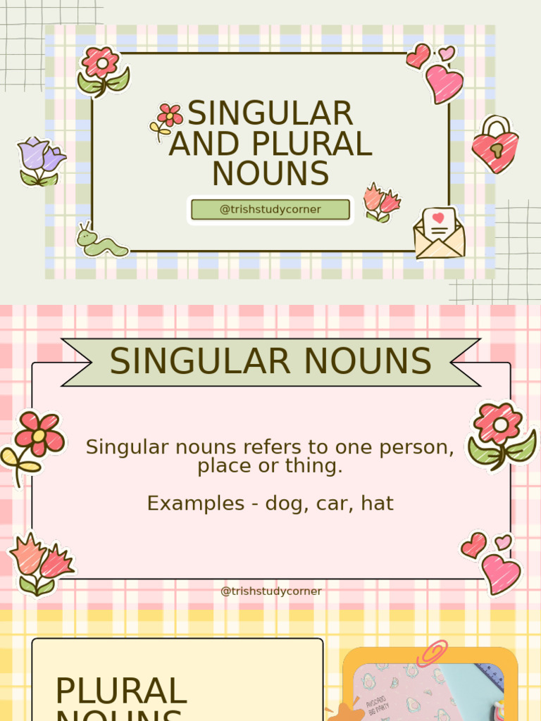 Grammar 05 - Singular and Plural Nouns | PDF