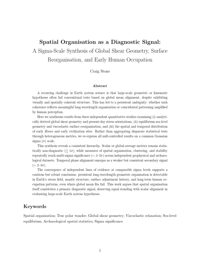 Spatial Organisation in Earth Systems Analysis | PDF | Statistics ...