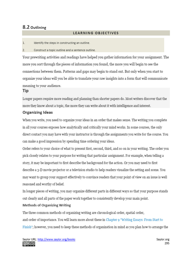 How to Create Effective Outlines | PDF | Thesis | Essays