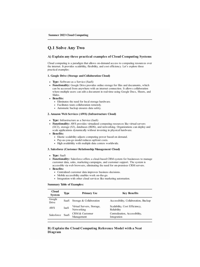 Supply Summer 2023 - Cloud Computing | PDF | Cloud Computing ...