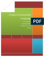 Project in Assembly Language: Borrero, Franklin U. Agustin, Robin James C. Del Rosario, Dave Errer M. Bsit Irr1