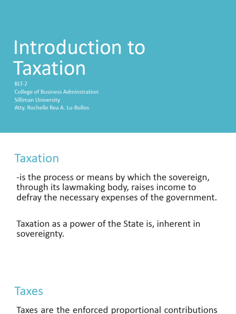 Overview of Taxation Principles and Theories | PDF | Taxes | Tax Exemption
