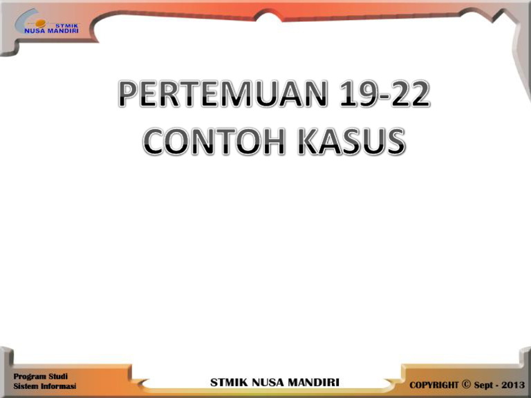 Pertemuan 19-22 | PDF
