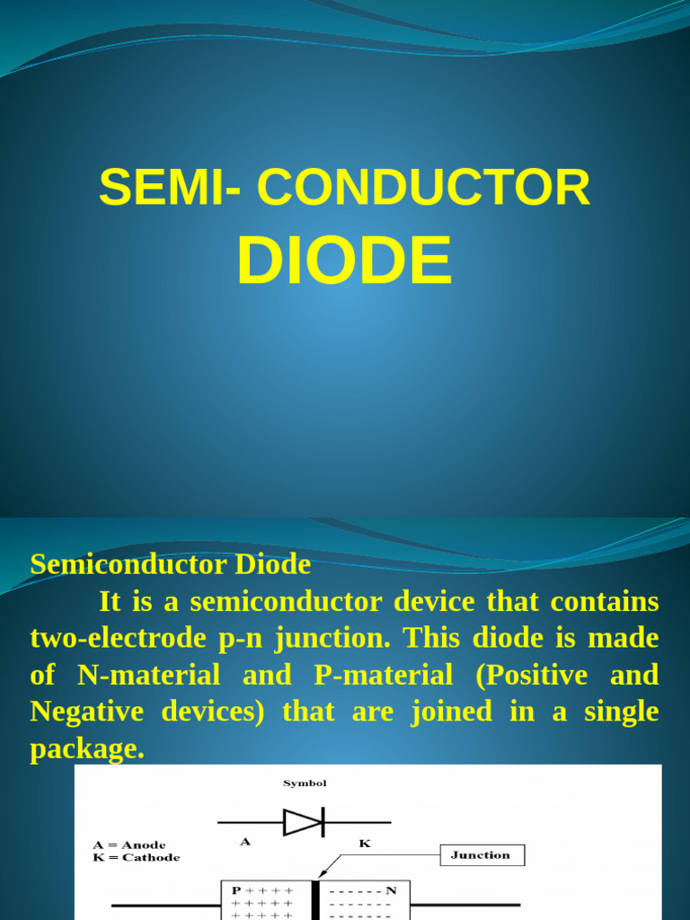 Understanding Semiconductor Diodes | PDF