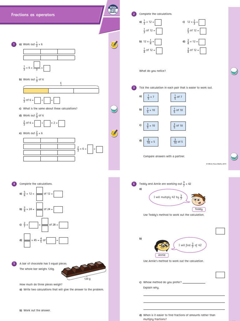 Understanding Fractions as Operators | PDF | Mathematics | Arithmetic