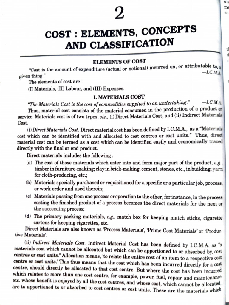 Cost, Cost Element and Classification-02 | PDF | Cost | Expense
