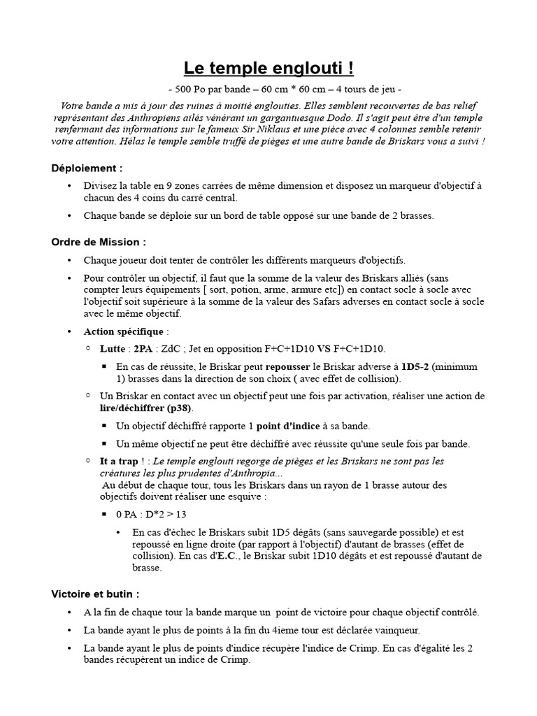 Stratégies pour conquérir le temple englouti | PDF | Jeux vidéo