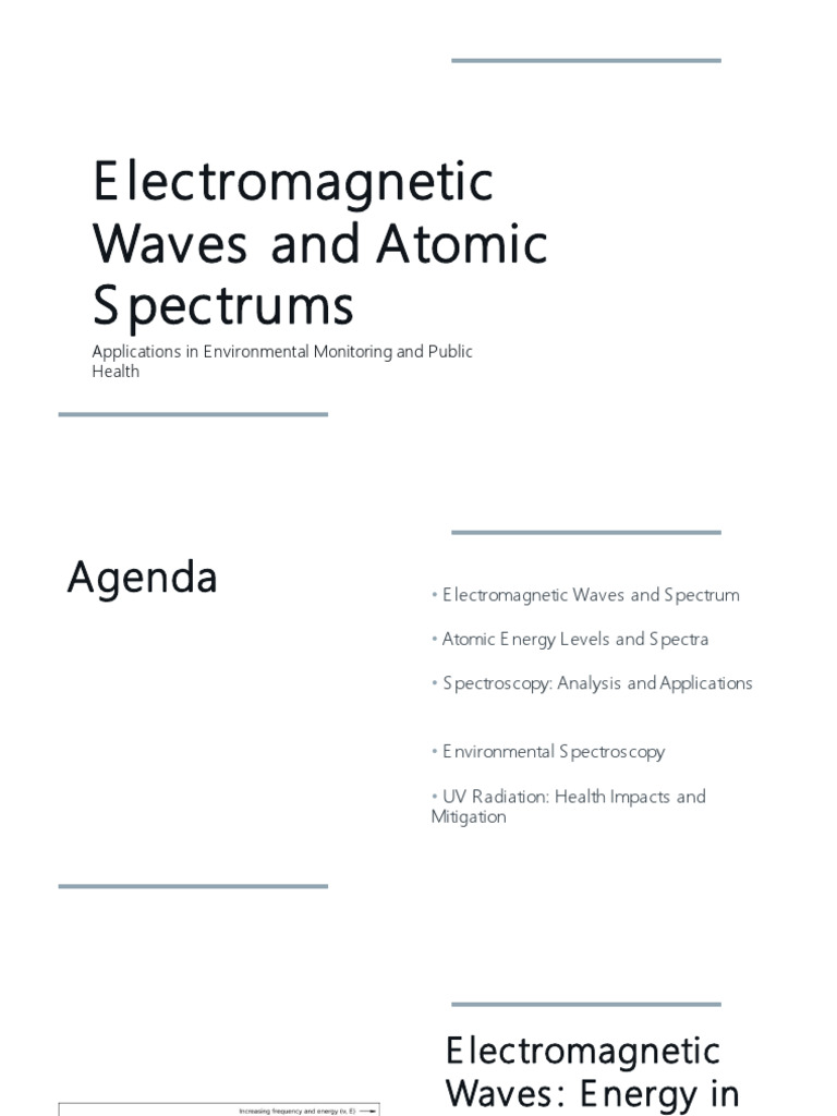 Electromagnetic Waves and Atomic Spectrums Lect. 3 | PDF | Emission ...