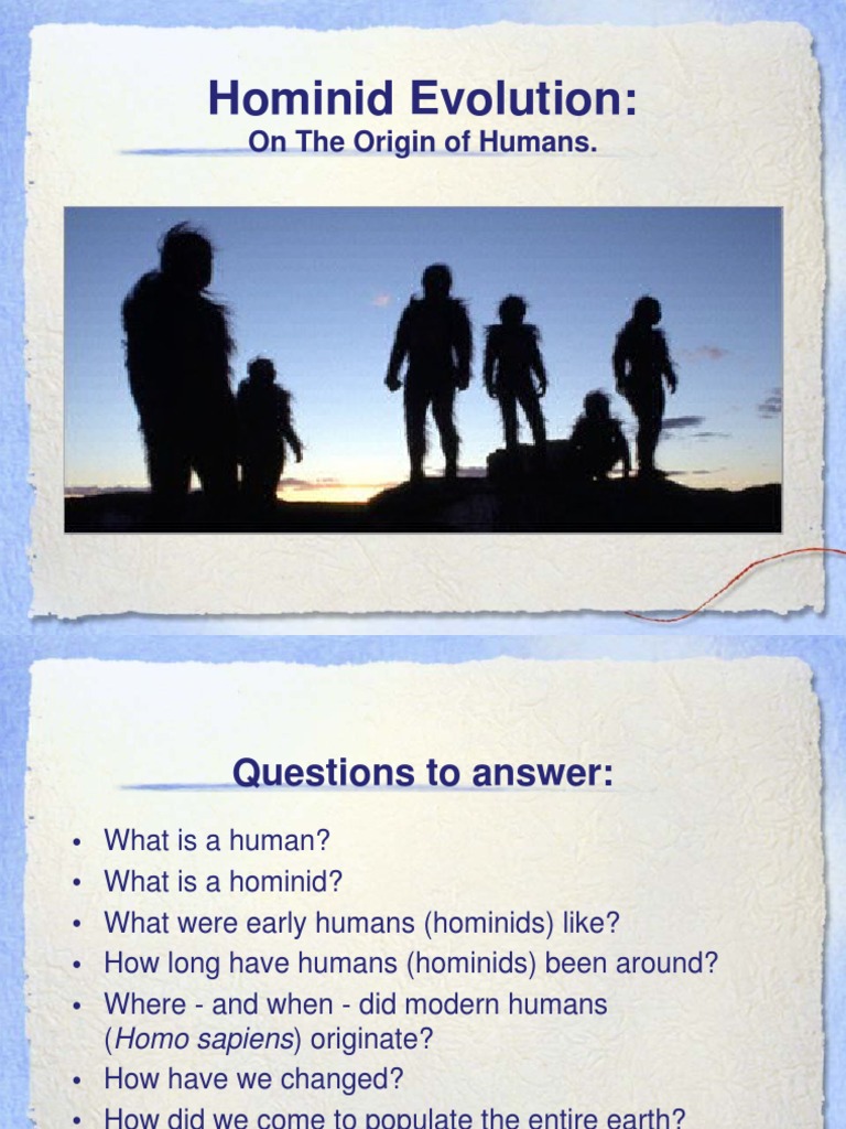 Hominid Evolution and Human Origins | PDF | Hominidae | Homo