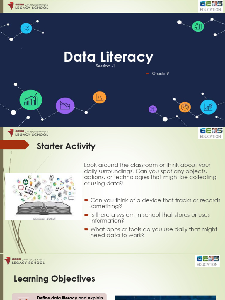 Unit 2.1 Data Literacy Session 1 | PDF | Data | Literacy