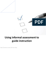 Using Informal Assessment To Guide Instruction: Mayor's Commission On Literacy-Basic Tutor Training