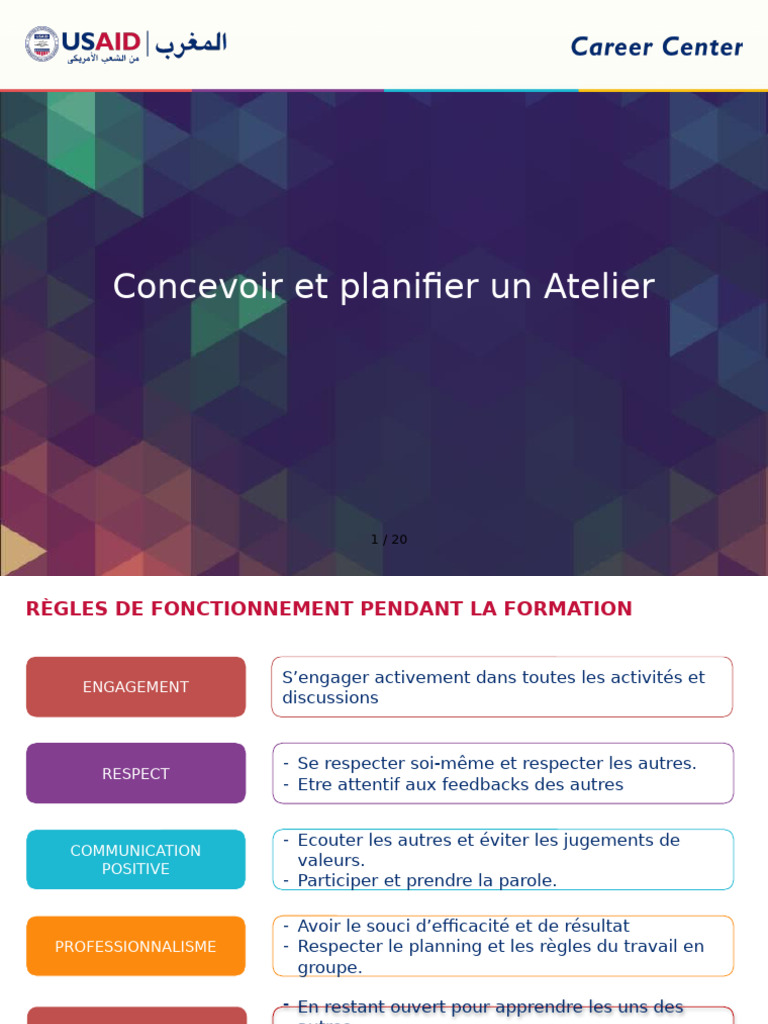 Atelier de Formation : Planification et Pédagogie | PDF | Pédagogie ...