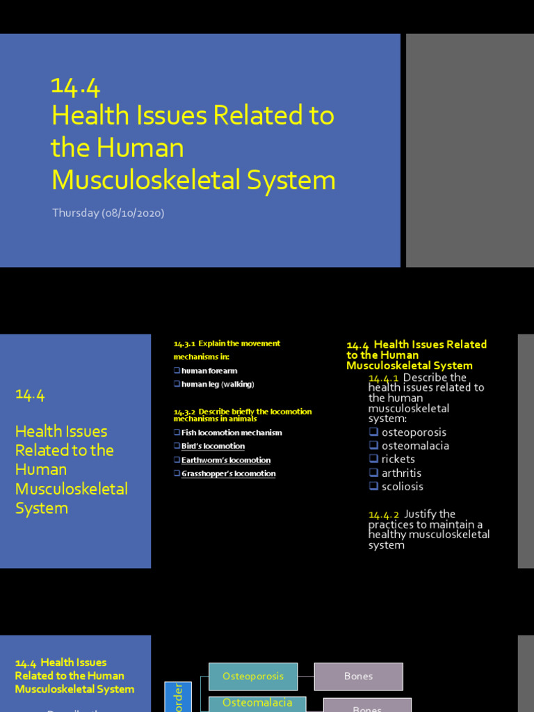 Health Issues of the Musculoskeletal System | PDF | Osteoarthritis | Joint