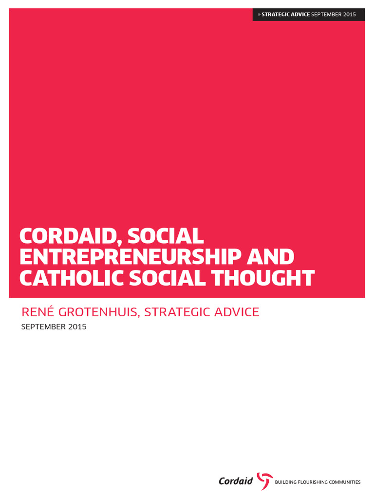 Social Entrepreneurship & Catholic Values | PDF | Corporate Social ...