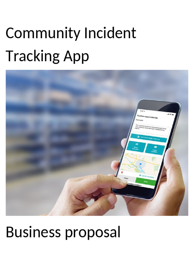 Community Incident Tracking App Proposal | PDF | Computing