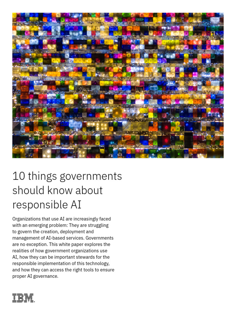Essential AI Governance for Governments | PDF | Artificial Intelligence ...