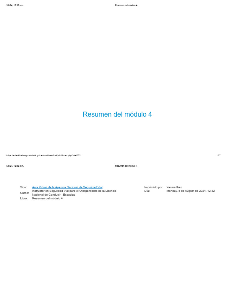 Resumen Del Módulo 4 | PDF