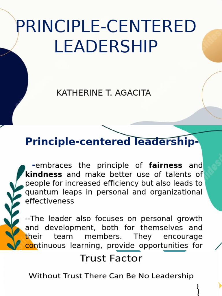 Principle-Centered Leadership Guide | PDF | Leadership | Well Being