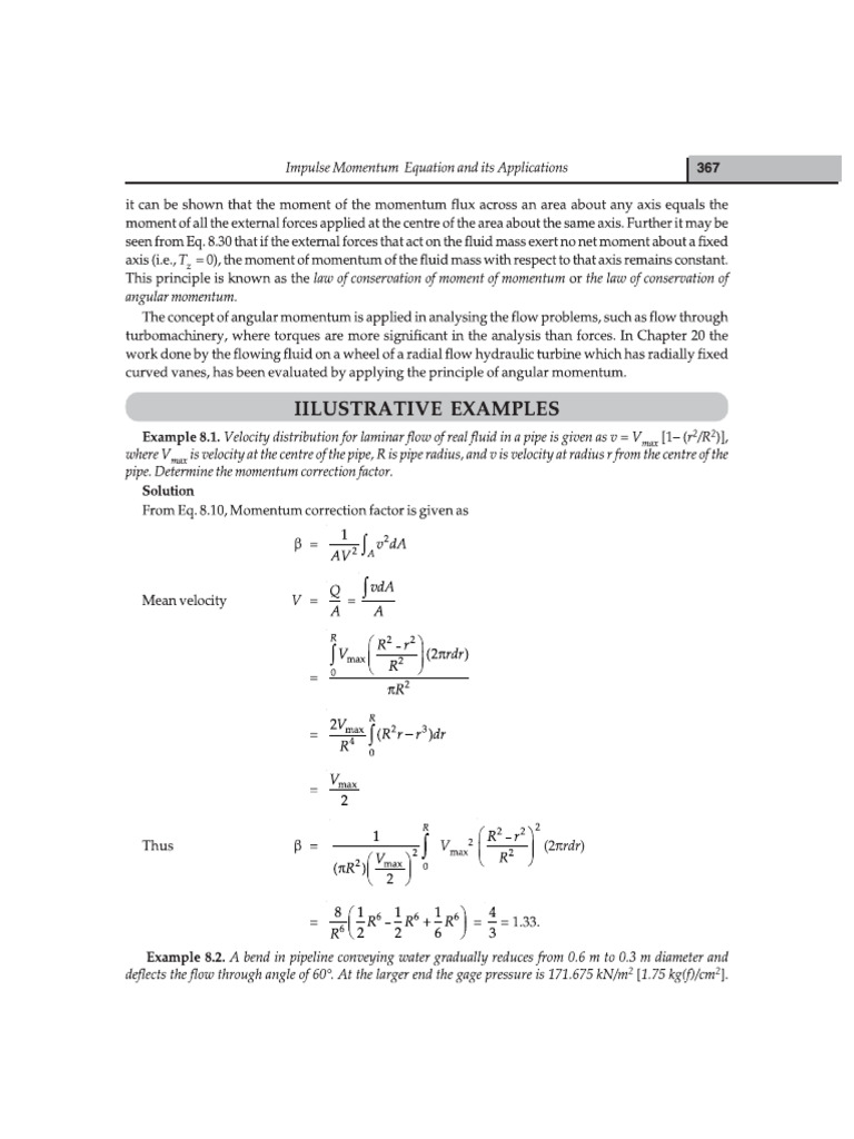 Momentum Equation | PDF