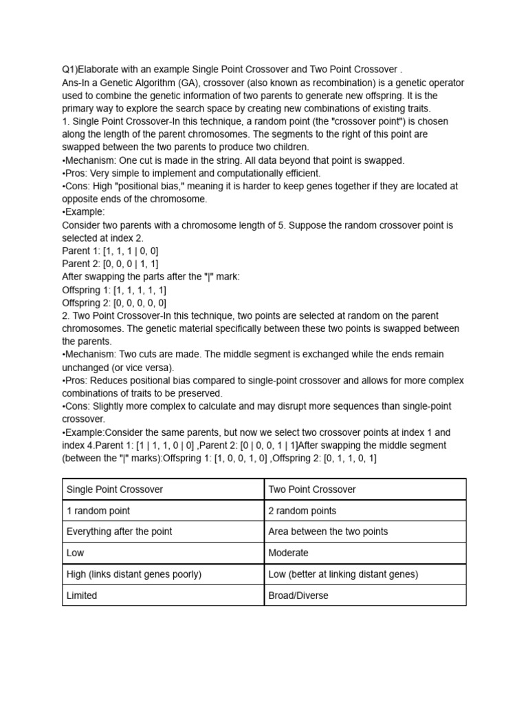 Crossover and Mutation in Genetic Algorithms | PDF | Genetic Algorithm ...