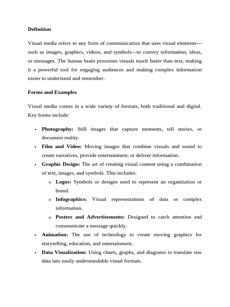 Understanding Visual Media and Its Impact | PDF | Infographics ...