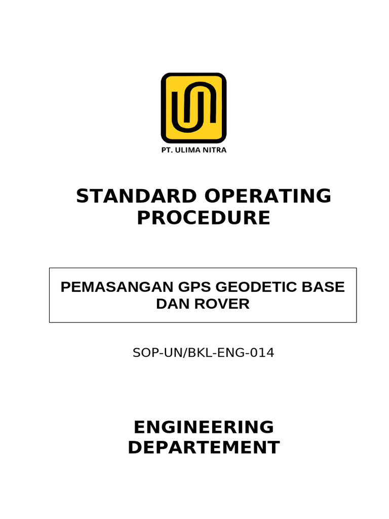 SOP Pemasangan GPS Geodetik Base/Rover | PDF