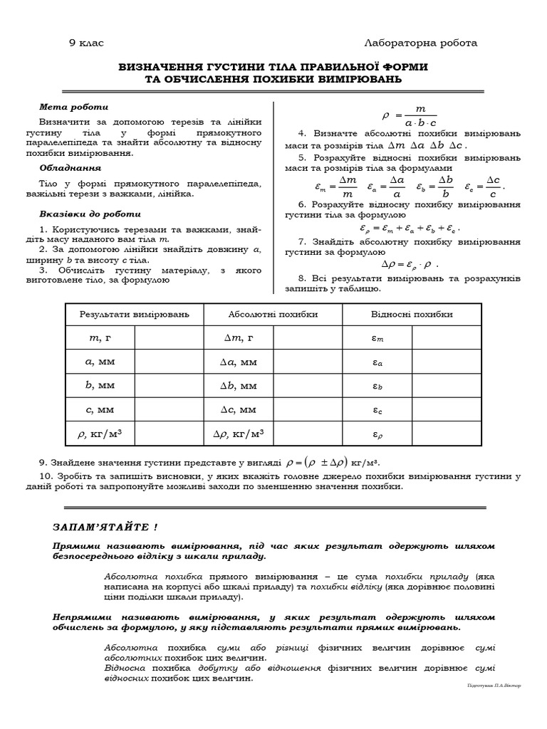 Lab Density | PDF