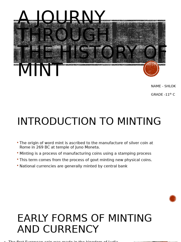 History and Process of Minting Coins | PDF