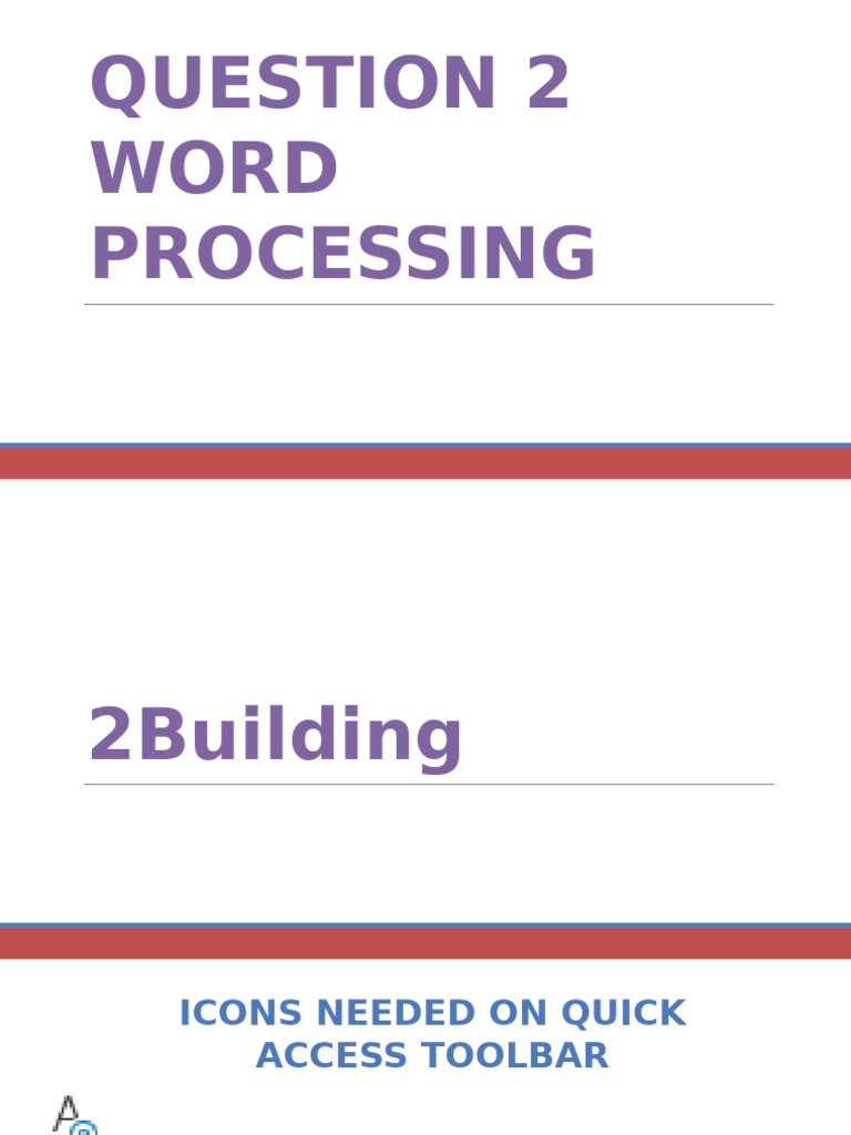 Word Processing Toolbar Guidelines | PDF