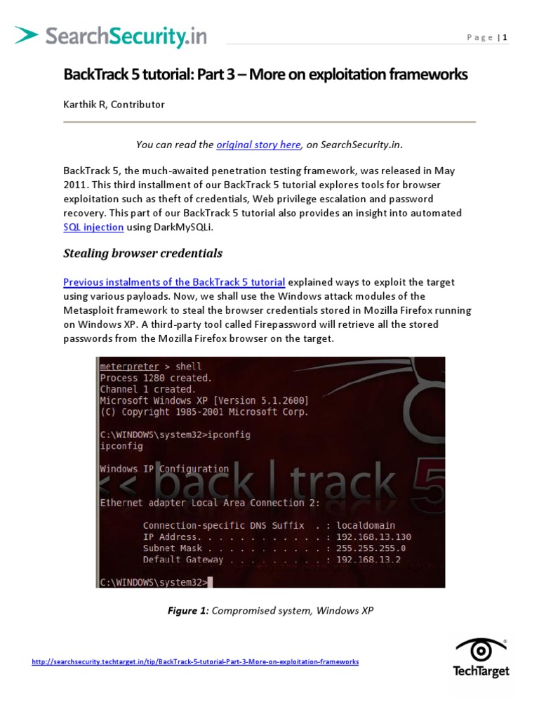 BackTrack 5 Tutorial 3 | PDF