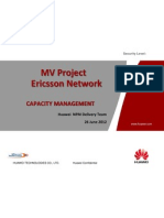 MV Project Ericsson Network: Capacity Management