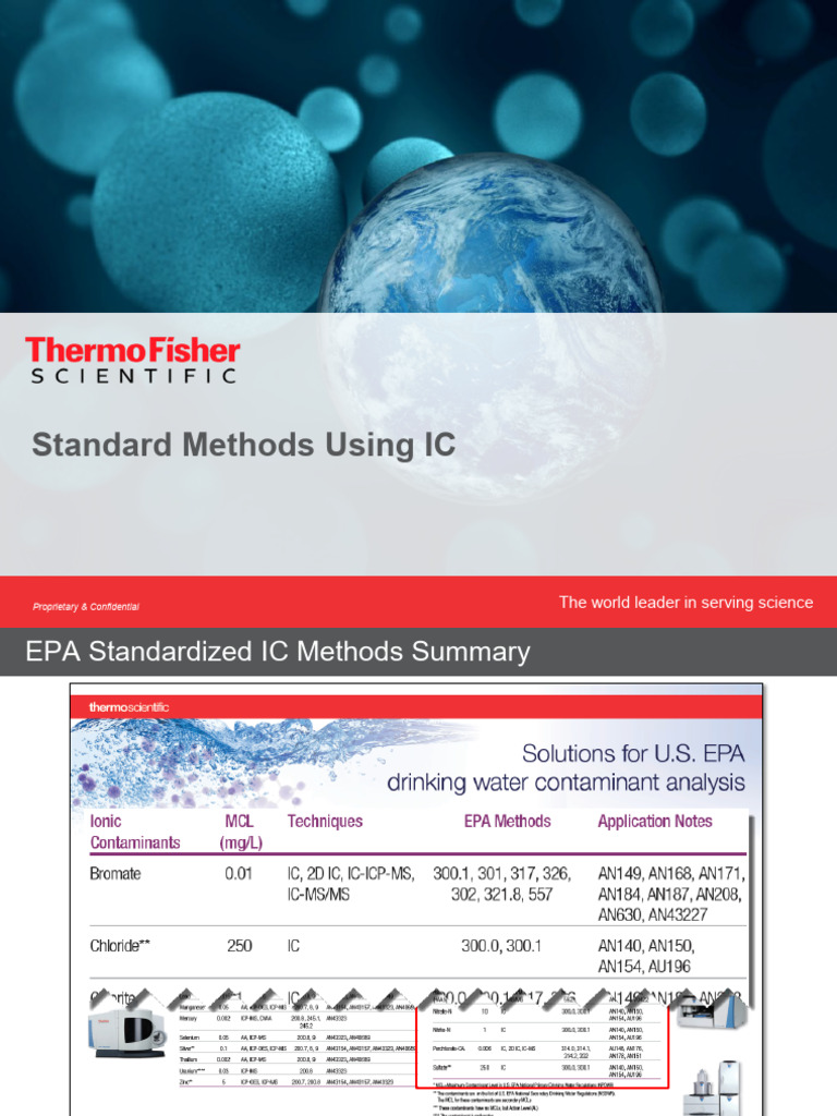 IC Standard Methods 2020 IC Standard Methods 2020 | PDF | Chlorine ...