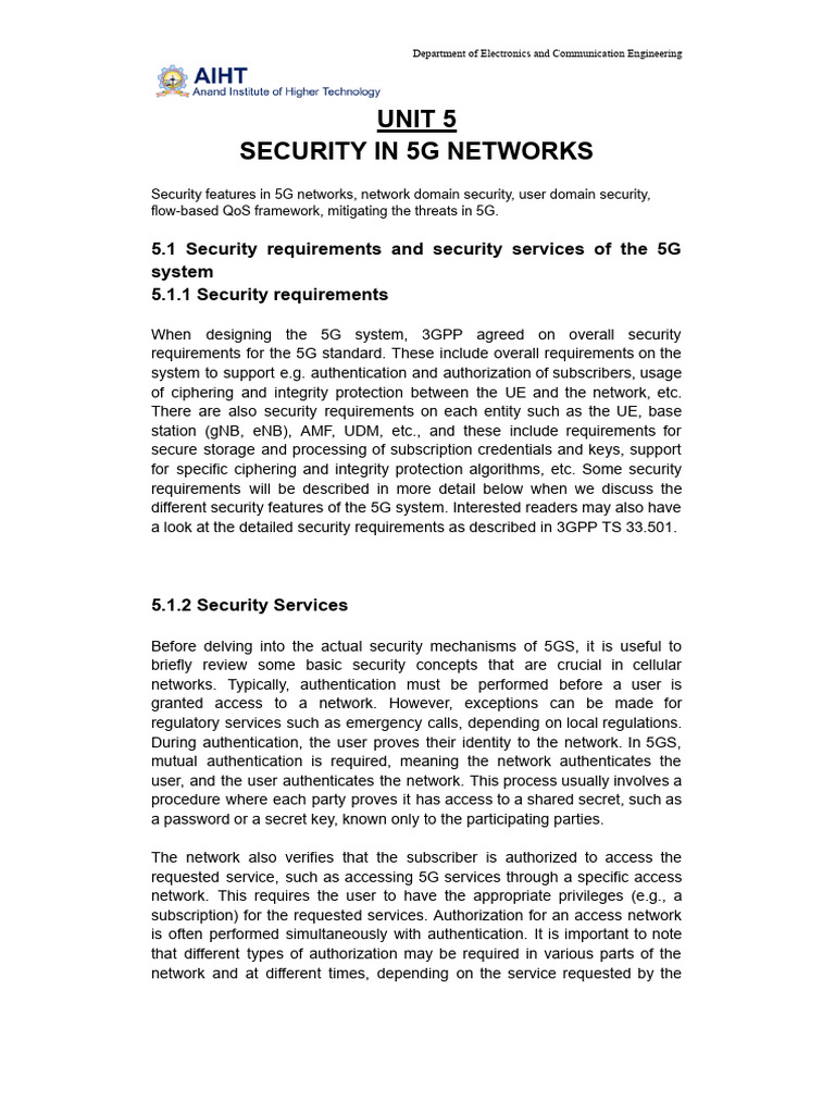 4G&5G_CN | PDF | Security | Computer Security