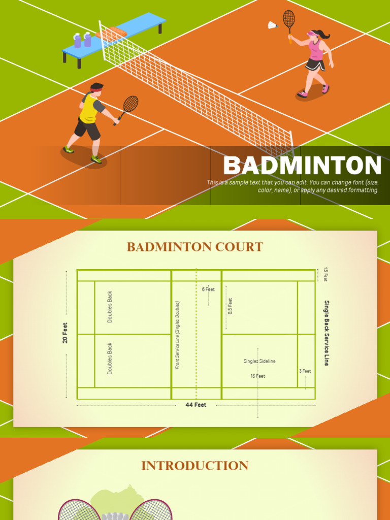 Badminton Court Layout and Rules Guide | PDF
