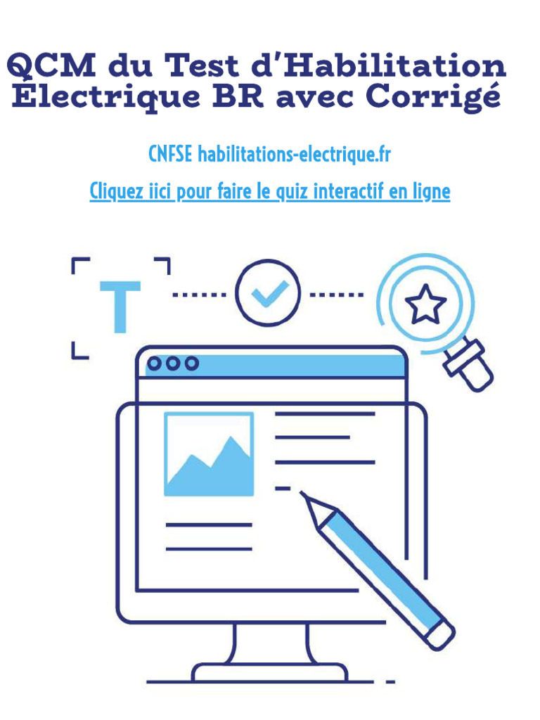QCM Test Habilitation Électrique BR | PDF