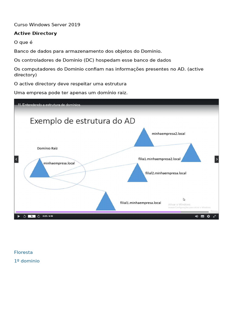 Curso de Active Directory no Windows Server | PDF | Diretório ativo ...