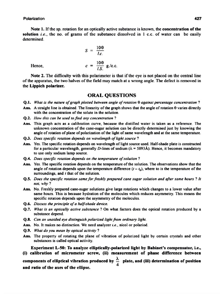 Understanding Optical Activity and Polarization | PDF | Polarization ...
