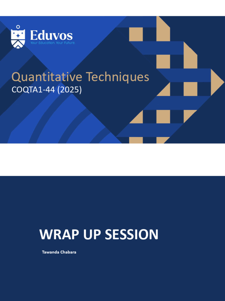 Quantitative Techniques for Data Analysis | PDF | Hypothesis ...