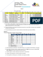 Lista 6 - Excel