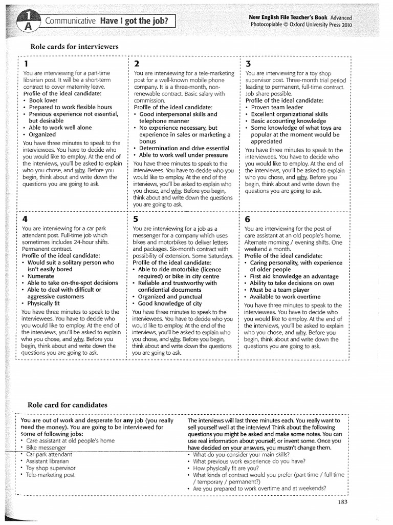 Interview Prompts | PDF