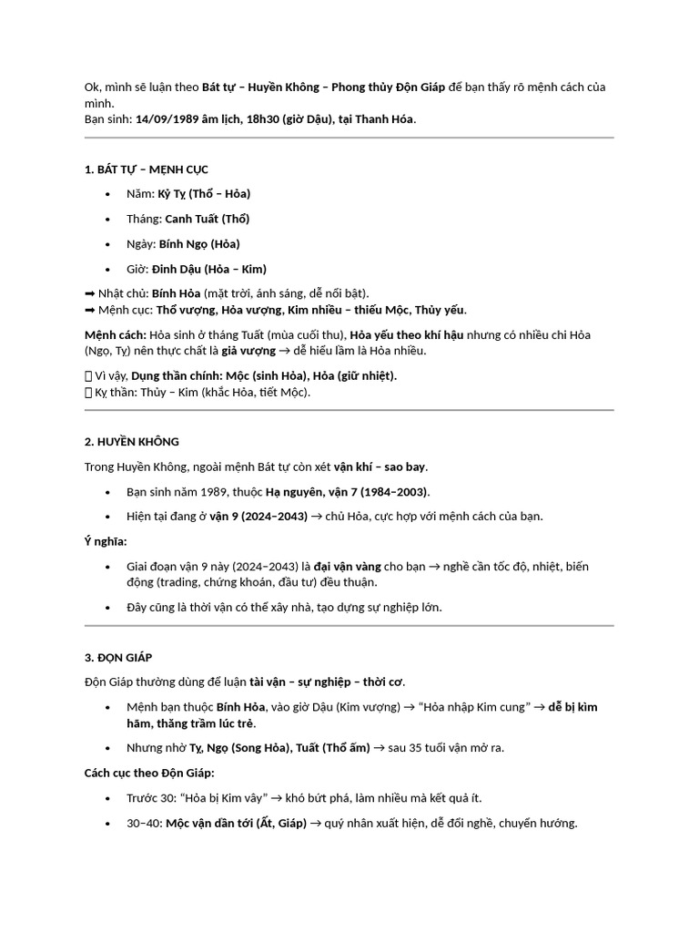 BÁT TỰ HUYỀN KO BI TRUYEN. PHONG THUY BI MAT | PDF