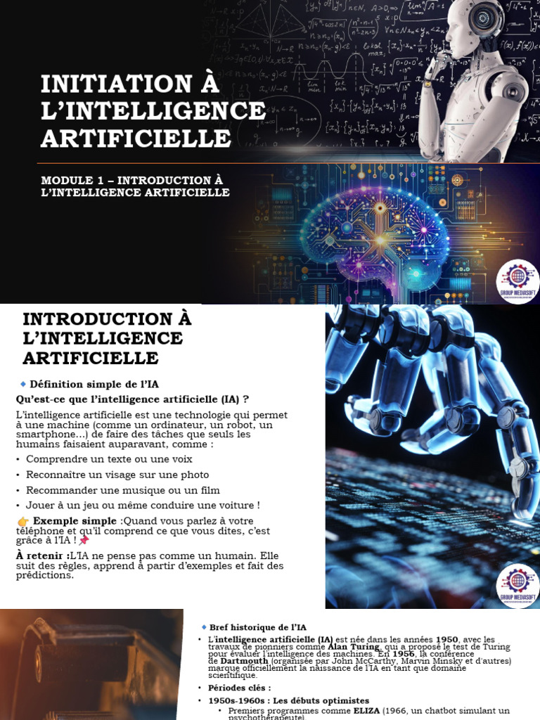 Introduction à l'Intelligence Artificielle | PDF | Intelligence ...