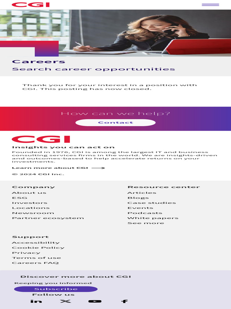 CGI Career Opportunities and Insights | PDF