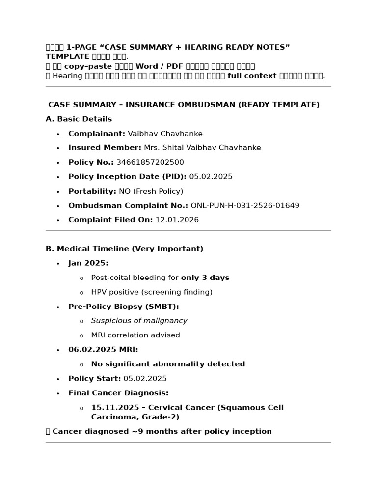 Hearing Note QA | PDF