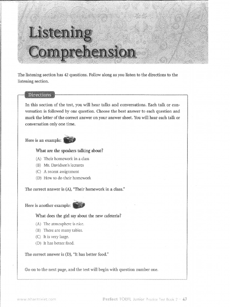 Practice 2 Book 2 (Listening, LFM, Reading) | PDF