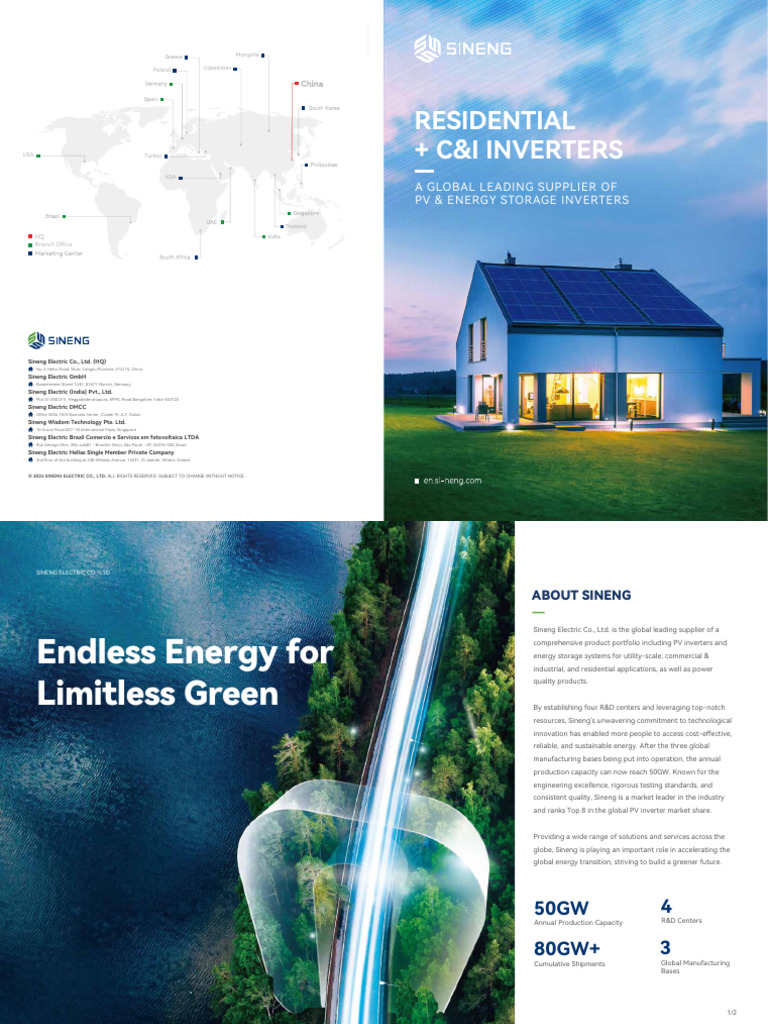 Sineng Electric PV Inverters Overview | PDF | Power Engineering ...